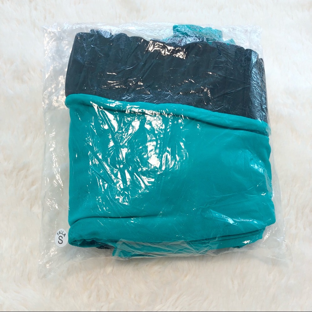NEW Puntamar Toria Peacock Teal Green One Piece Luxury Swimsuit Colombia Unique - Picture 5 of 5